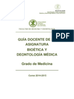 Bioética y Deontología Médica