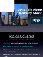 Let's Talk About Treasury Stock: An Out of Class Less Attempting To Make-Up For A Snow Day