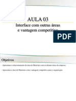 Aula 03 MAT - Interface Com Outras Areas e Vantagem Competitiva