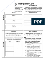 Weekly Reading Homework