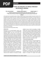 A FEASIBILITY STUDY ON DRILLING OF METALS THROUGH MICROWAVE HEATING
