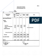 2013 Financial Report of Operation