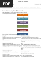 Cisco Switch Zoning - Quick Reference