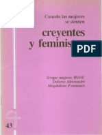 CJ 43, Cuando Las Mujeres Se Sienten Creyentes y Feministas - D Aleixandre, M Fontanals