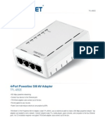 4-Port Powerline 500 AV Adapter: TPL-4052E