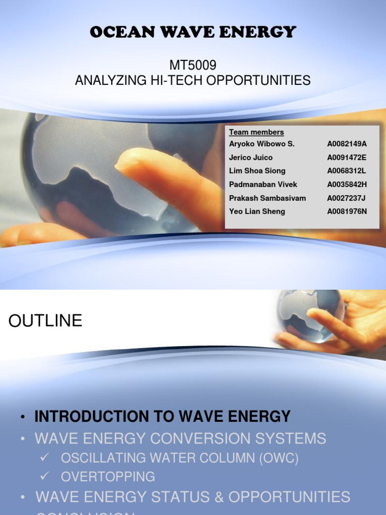Wave Energy Conversion Systems | PDF | Wind Power | Energy Market