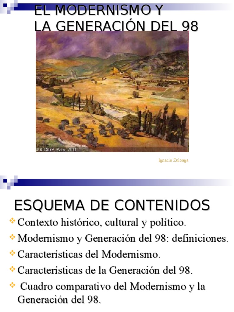 Modernismo y Generacion Del 98 3 | PDF | Poesía