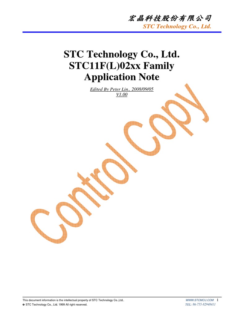 STC11F02xx Application Note - V1.0 | PDF | Electronic Design | Computer ...