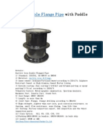 EN545 Double Flange Pipe With Puddle Flange