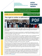 Asia Pacific News: The Right To Strike Re-Affirmed at The ILO