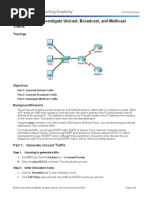 Download 8138 Packet Tracer - Investigate Unicast Broadcast and Multicast Traffic InstructionsRespuestaspdf by Alex Ivan PPerro Valencia SN260341733 doc pdf
