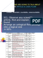 SCL: Observe Any Scientific Article, Find and Explain Articles Found Arrange An Unlogical Flow Passage Into A Logical One 60%