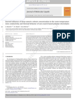 Exerted Influence of Deep Eutectic Solvent Concentration in the Room Temperature Ionic Conductivity and Thermal Behavior of Corn Starch Based Polymer Electrolytes