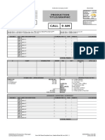 Cast and Crew Call Sheet