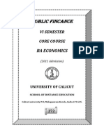 Calicut University Public Finance