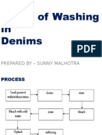 Types of Washing in Denims: Prepared by - Sunny Malhotra