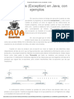 Excepciones (Exception) en Java, Con Ejemplos - Jarroba