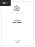 Trabalho de Ciencias Do Ambiente