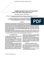 Modeling and Simulation of A Gird Connected PV Generation System With MPPT Fuzzy Logic Control30