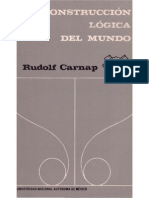 Carnap Rudolf - La Construccion Logica Del Mundo(Opt)