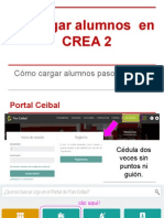 Agregar Alumnos en CREA 2