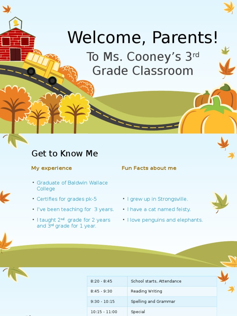 Welcome Parents | PDF | Homework | Pedagogy