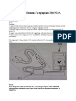 Pemeriksaan Sistem Pengapian HONDA PGM