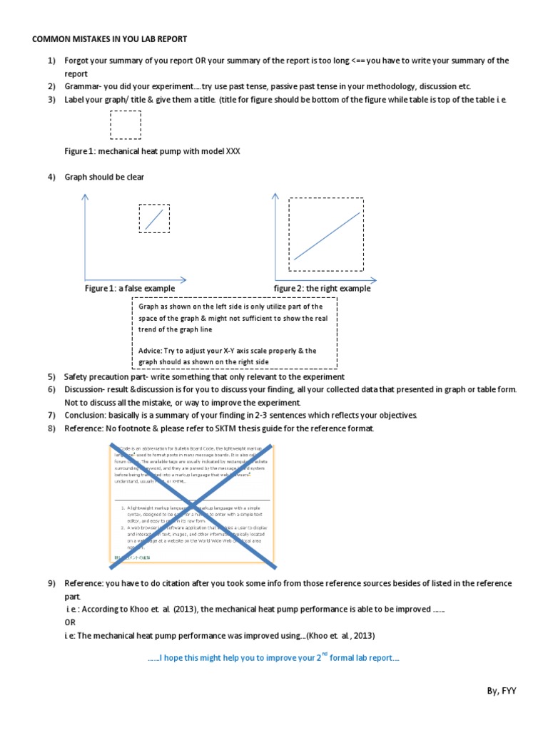 Common Mistakes in You Lab Report | PDF