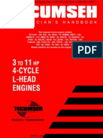 Tecumseh Service Repair Manual 3hp To 11hp 4 Cycle L Head Flat Head Engines 692509
