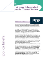 Proposal For A New Integrated Pandemic Threat Index