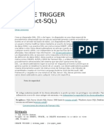 Trigger (Disparadorse) MSSQL DB