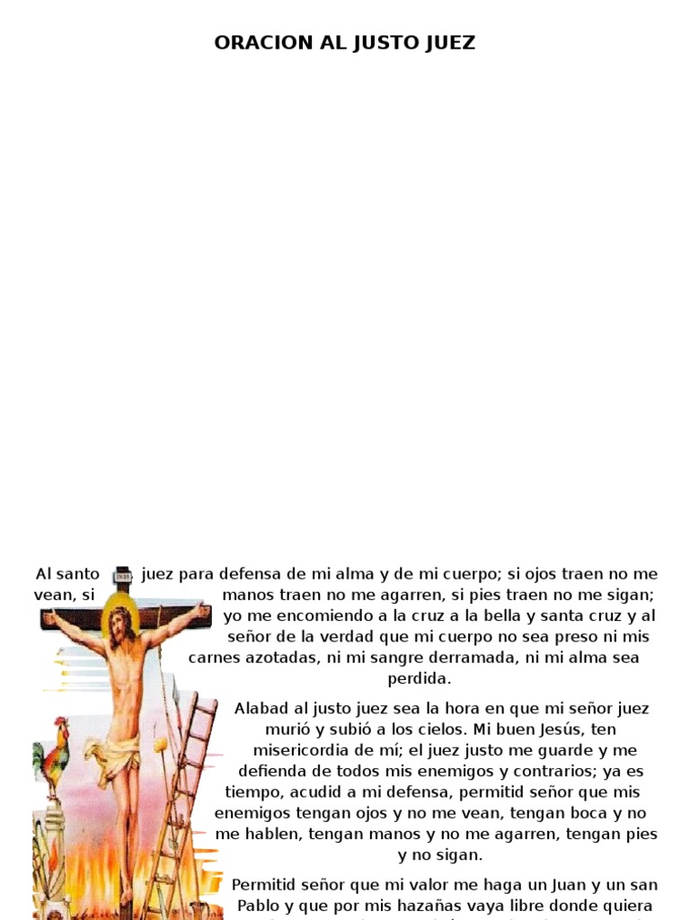 Oracion Al Justo Juez