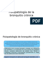 Fisiopatología bronquitis crónica: inflamación, espasmo, hipertrofia