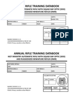 Annual RIfle Training Data Book (M27)