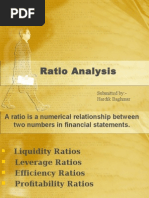 Ratio Analysis: Submitted By:-Hardik Baghmar