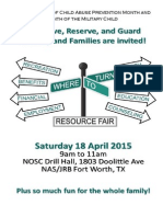 Resource Fair Flyer 2015