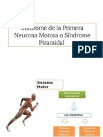 Síndrome de La Primera Neurona Motora o Síndrome