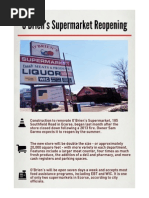 O'Brien's Supermarket Reopening