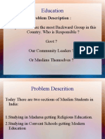 Educating Indian Muslims & Wakf Land