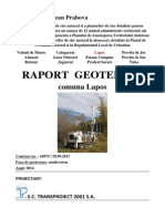 Raport - Geotehnic Lapos