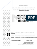 MIT 161703-Procedimentos de Ensaios de Ferramentas e Equipamentos de Linha Viva