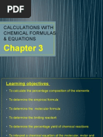 Chapter 3 - Calculations With Chemical Formulas