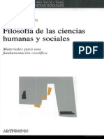 Filosofia de Las Ciencias Humanas y Sociales