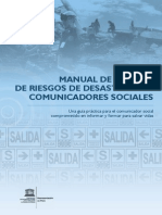 Fernando Ulloa, "Manual de gestión de riesgos de desastre para comunicadores sociales"