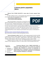 Comunicat Ce Inseamna Unirea Pentru Populatia Republicii Moldova