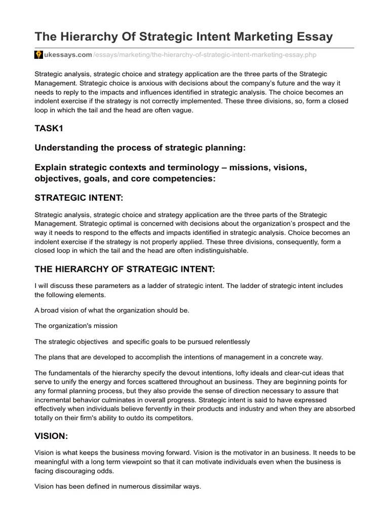 It is the dream of the business and an inspiration, base for the planning process image