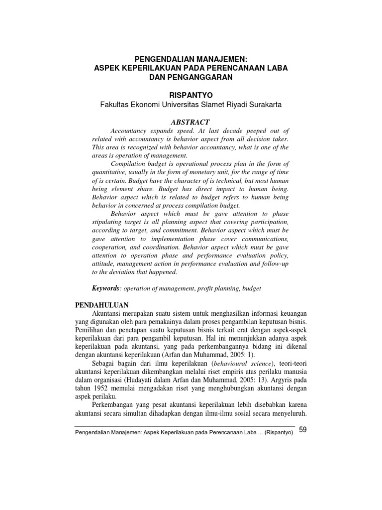 Jurnal Akuntansi Keperilakuan Pdf