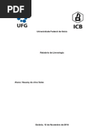 Relatório limnologia