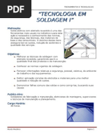 CT Tecnologia Em Soldagem I