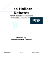 The Hollatz Debates